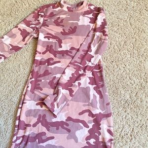 fashion nova camo dress